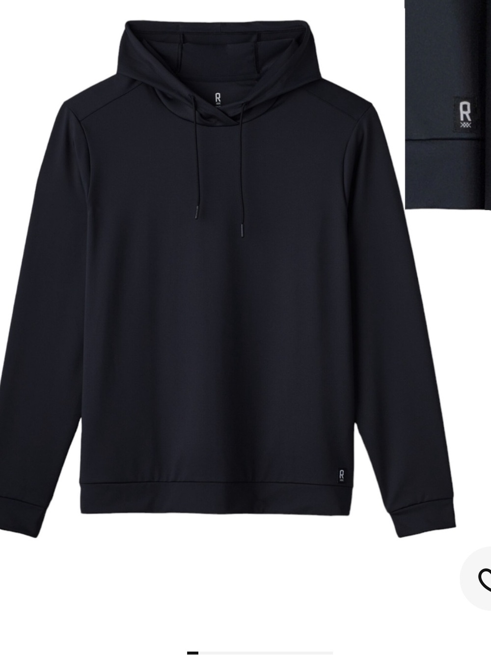 EUC Rhone Men's Essential Performance Hoodie. Size Small. Color is Black